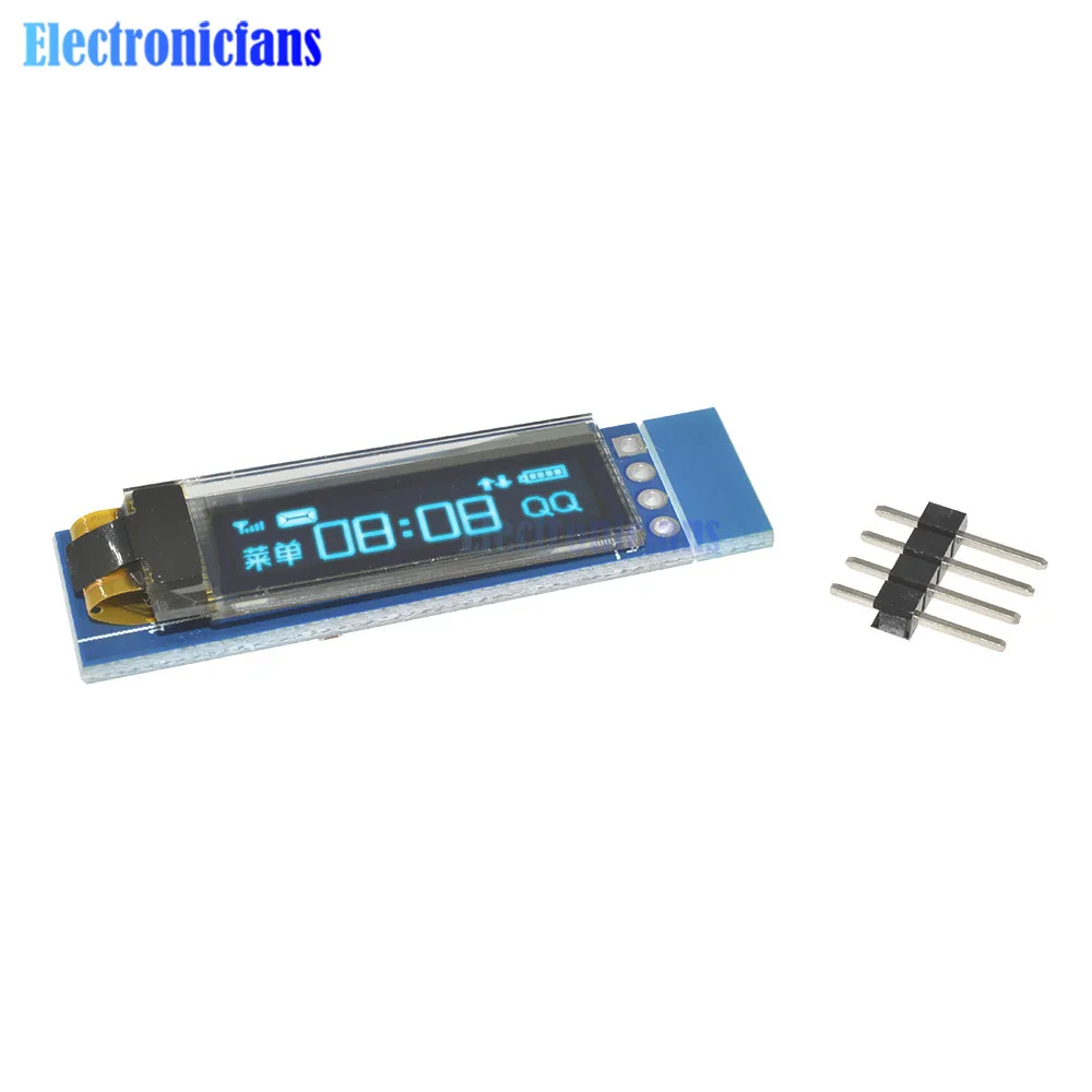 10ШТ 0,91 Дюйма 128x32 IIC I2C Синий OLED ЖК-дисплей DIY Модуль 0,91 