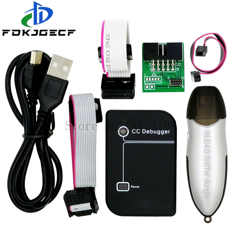 Эмулятор Zigbee CC-Debugger USB Программатор CC2540 CC2531 Сниффер с Корпусом Bluetooth Модульный Разъем Кабель Загрузчика