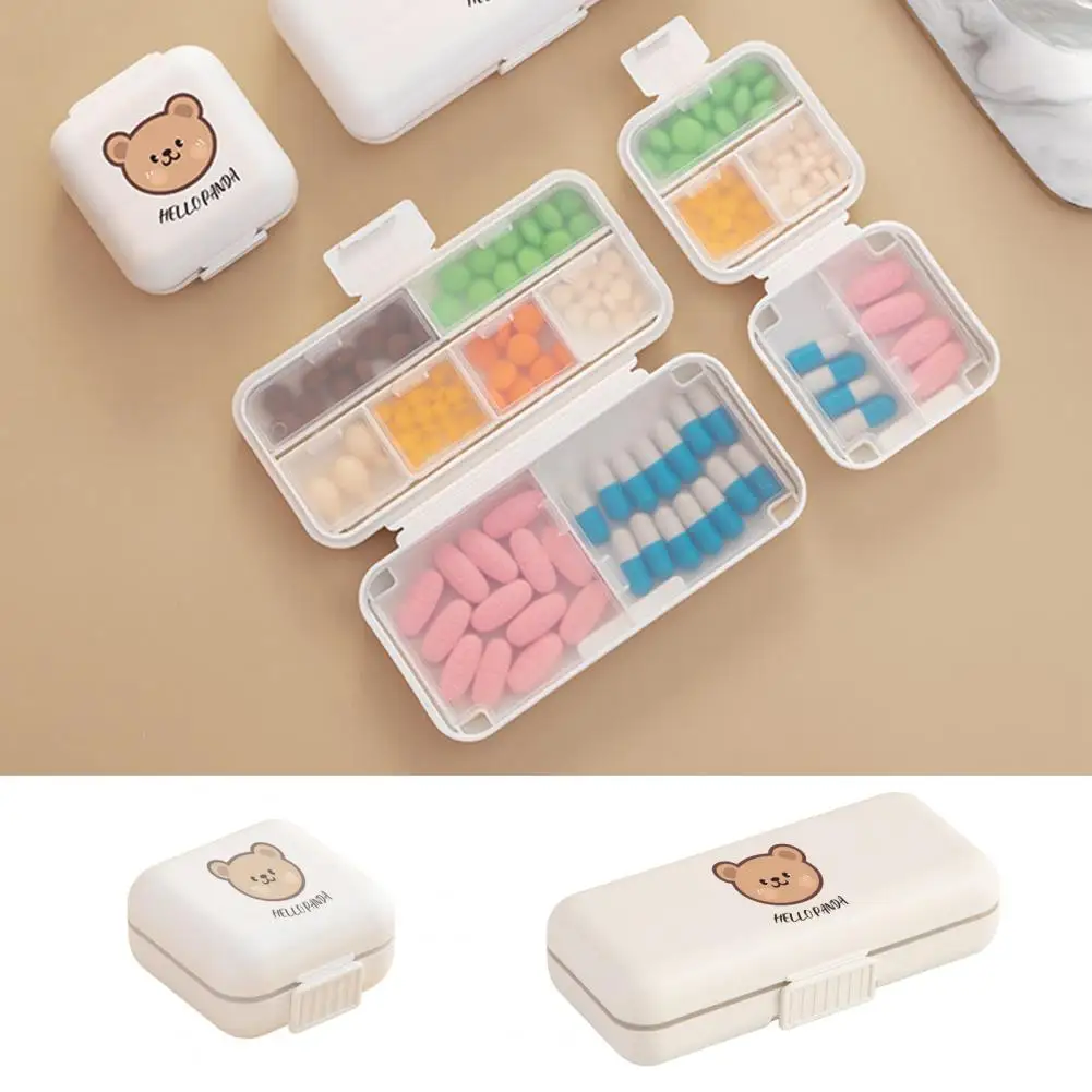 Герметичная двухслойная коробка для таблеток с несколькими отделениями, Пылезащитный портативный держатель для планшета Little Bear для деловых поездок