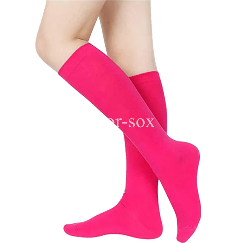 Компрессионные носки ярких цветов, женские длинные носки JK, женские носки Kawaii Lolita, теплые гольфы для девочек, подходящие для косплея на клубной вечеринке