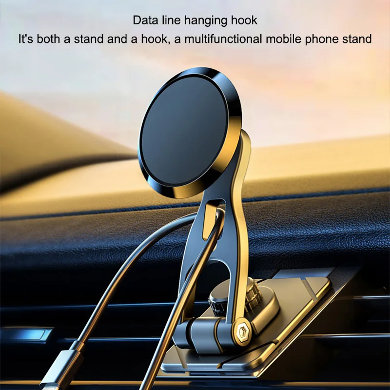 Магнитный Автомобильный держатель для телефона 2023 Новый Настольный ноутбук с Поворотным Магнитом, Складной Кронштейн для смартфона для iPhone Samsung Xiaomi
