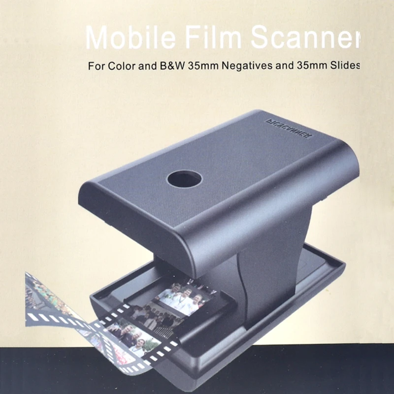 35/135 мм Негативы и слайды Мобильный сканер пленки Складной сканер с бесплатным приложением Камера смартфона может воспроизводить и сканировать старые пленки