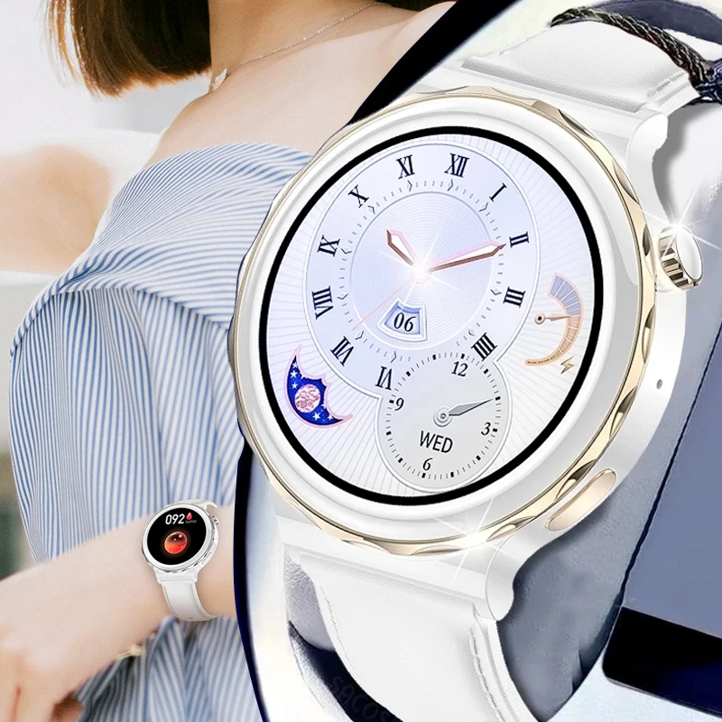 2023 Роскошные смарт-часы, женский браслет, монитор сердечного ритма, сна, женские умные часы для Xiaomi Huawei iPhone, часы для звонков по Bluetooth