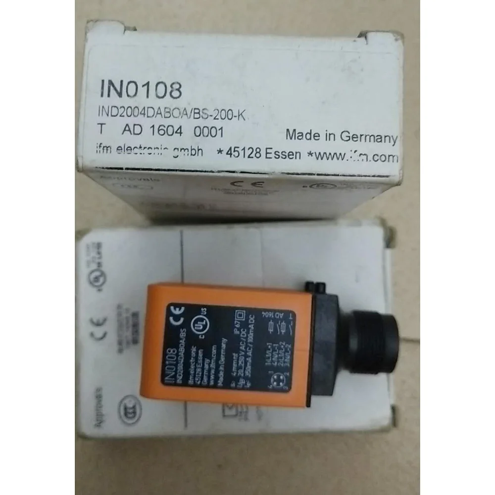 IN0108 для IFM Двойной индуктивный датчик для приводов клапанов Индуктивный датчик приближения от 20 до 250 AC/DC Без заподлицо