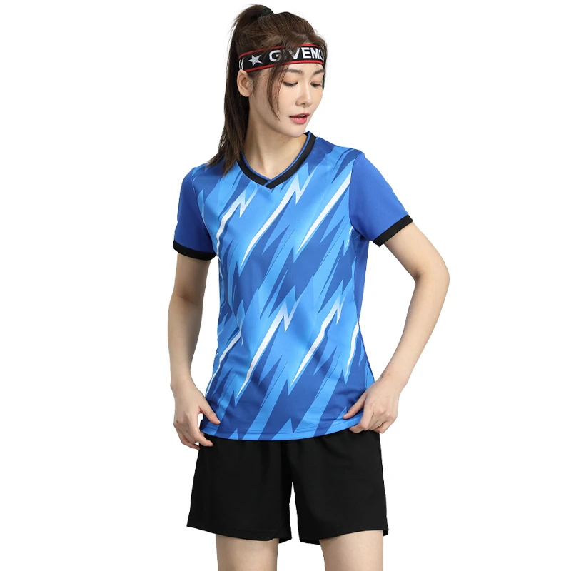 Комплекты женской футбольной формы, Быстросохнущая Спортивная одежда, костюмы для фитнеса, Бадминтон, теннис, женская футболка для бега + шорты, спортивный костюм, одежда