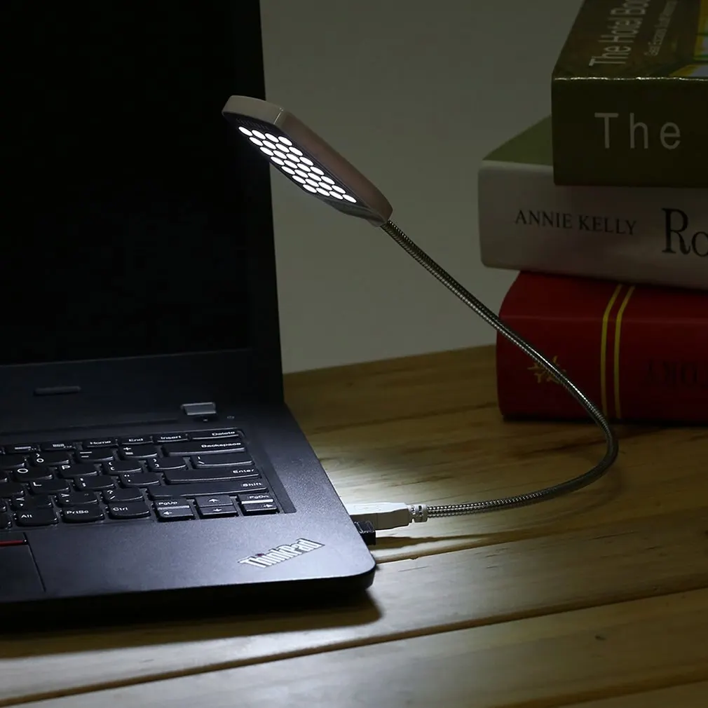 28 светодиодов лампа для чтения LED USB Book light Ультраяркий Гибкий 4 цвета для ноутбука Портативный компьютер Новое поступление